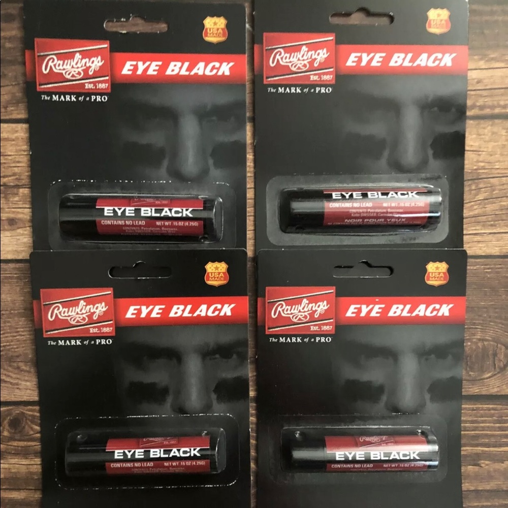 Lot 4 Rawlings Eye Black Protective Petrolatum